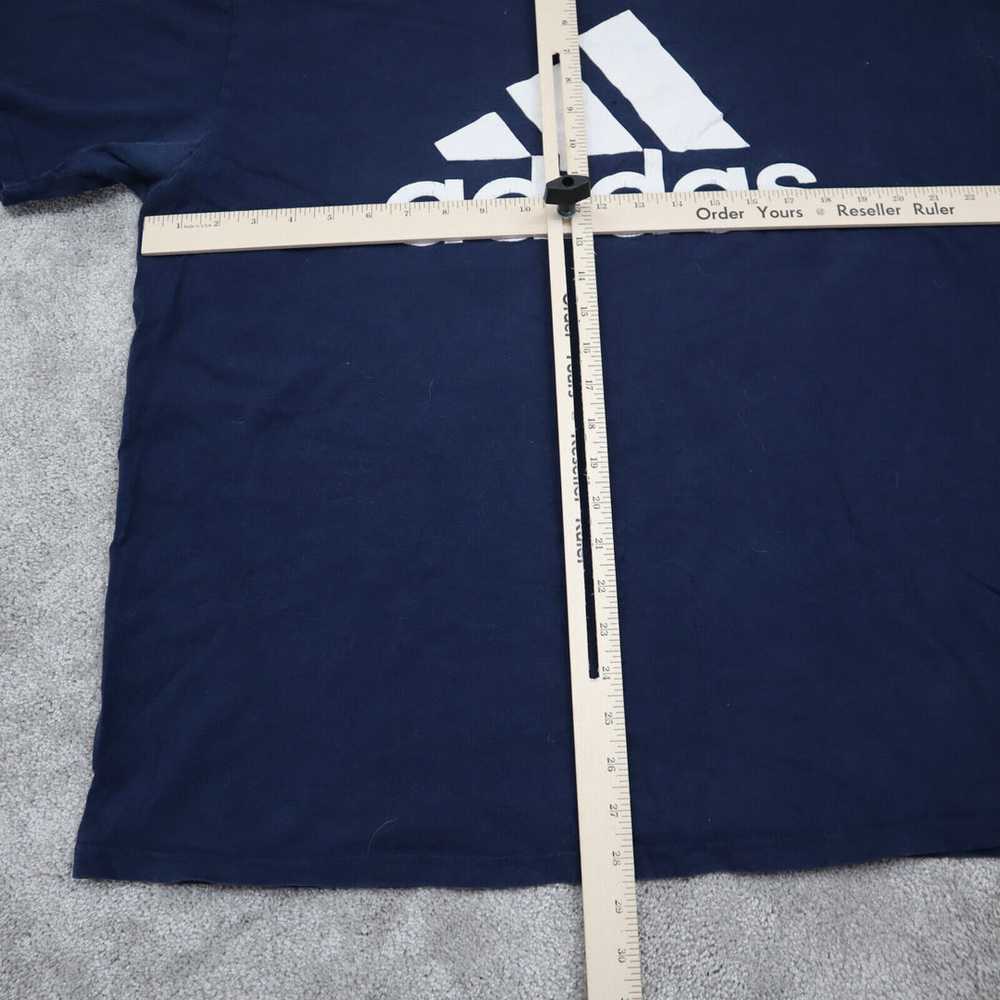 Adidas T Shirt Mens Size 2XL Blue Short Sleeve 10… - image 2