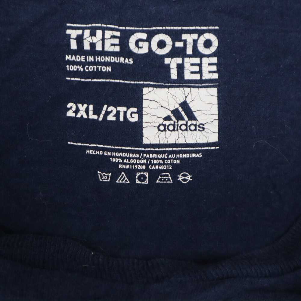 Adidas T Shirt Mens Size 2XL Blue Short Sleeve 10… - image 5