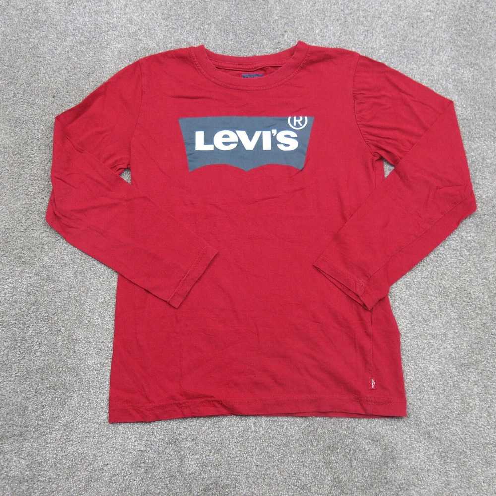 Levi's Graphic Tee Youth Boys Red 10/12 Short Sle… - image 1