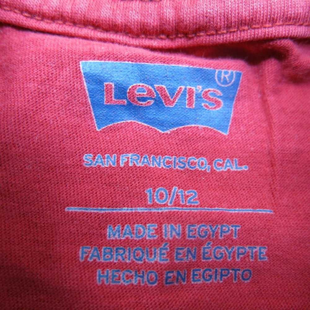Levi's Graphic Tee Youth Boys Red 10/12 Short Sle… - image 5