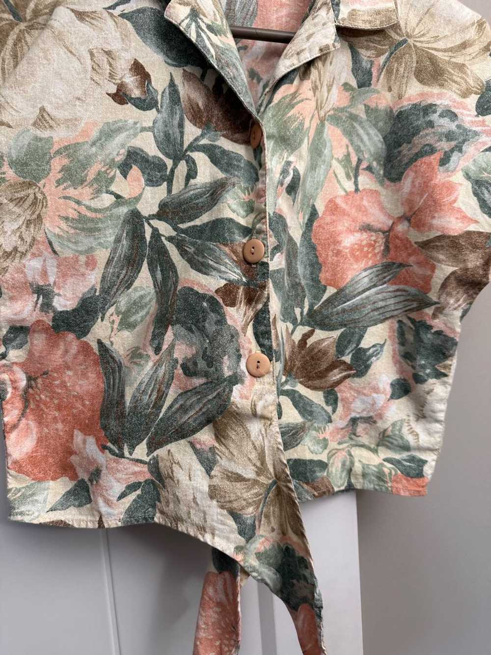 Connections Plant print button down (M) | Used,… - image 2