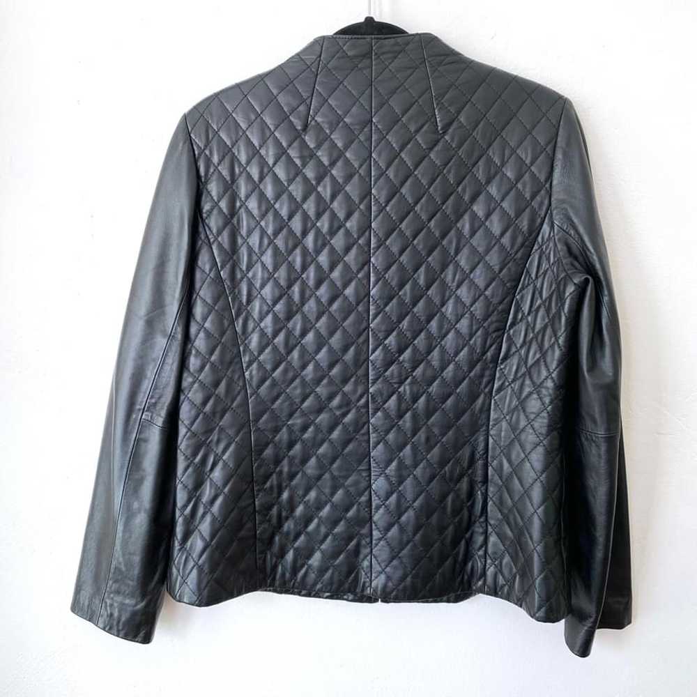 Willi Smith Quilted Leather Jacket (L) - image 3