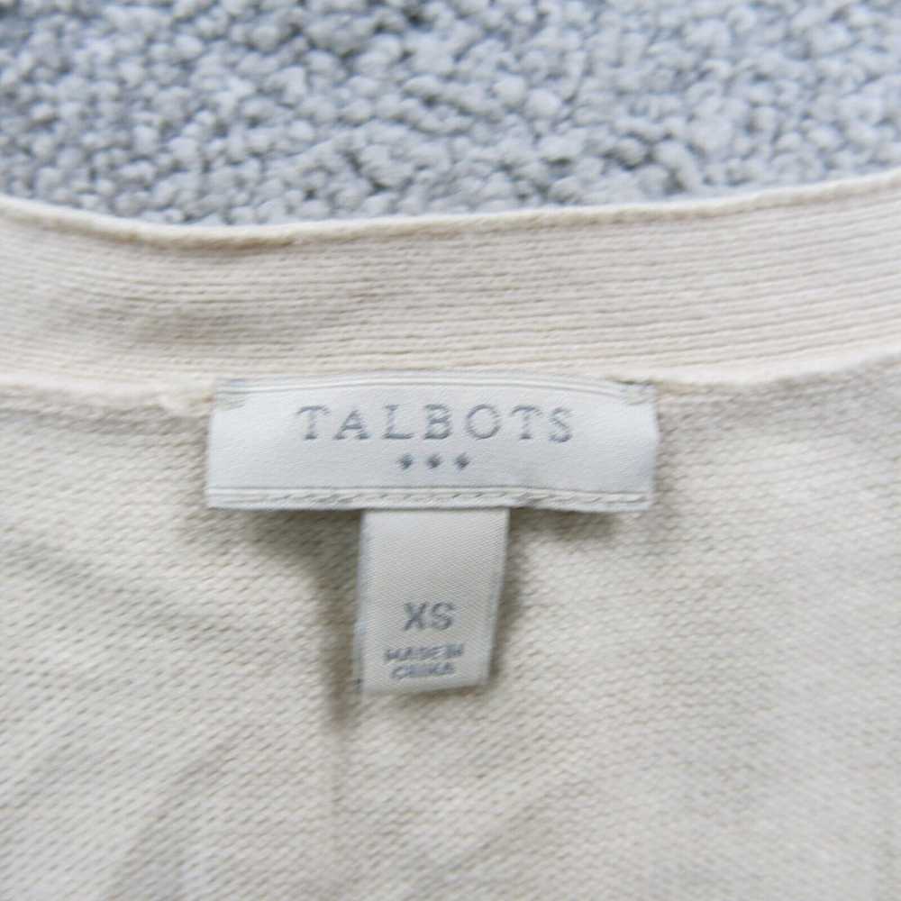 Talbots Womens Cardigan Sweater Short Sleeves Fro… - image 5