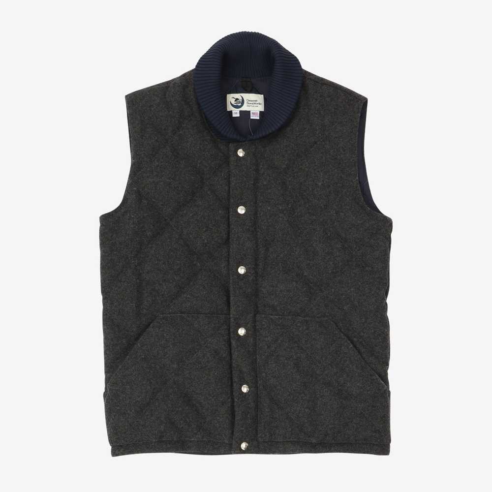 Crescent Down Works Quilted Wool Vest - image 1