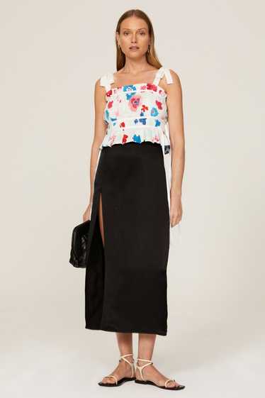 Peter Som Collective Poppy Floral Smocked Top