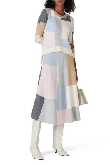 Adam Lippes Collective Patchwork Circle Skirt