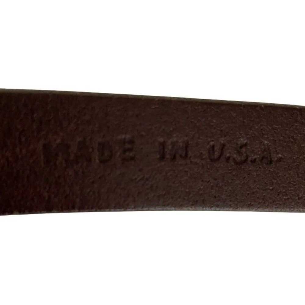 Vintage J. Crew Skinny Leather Belt With Silver P… - image 6