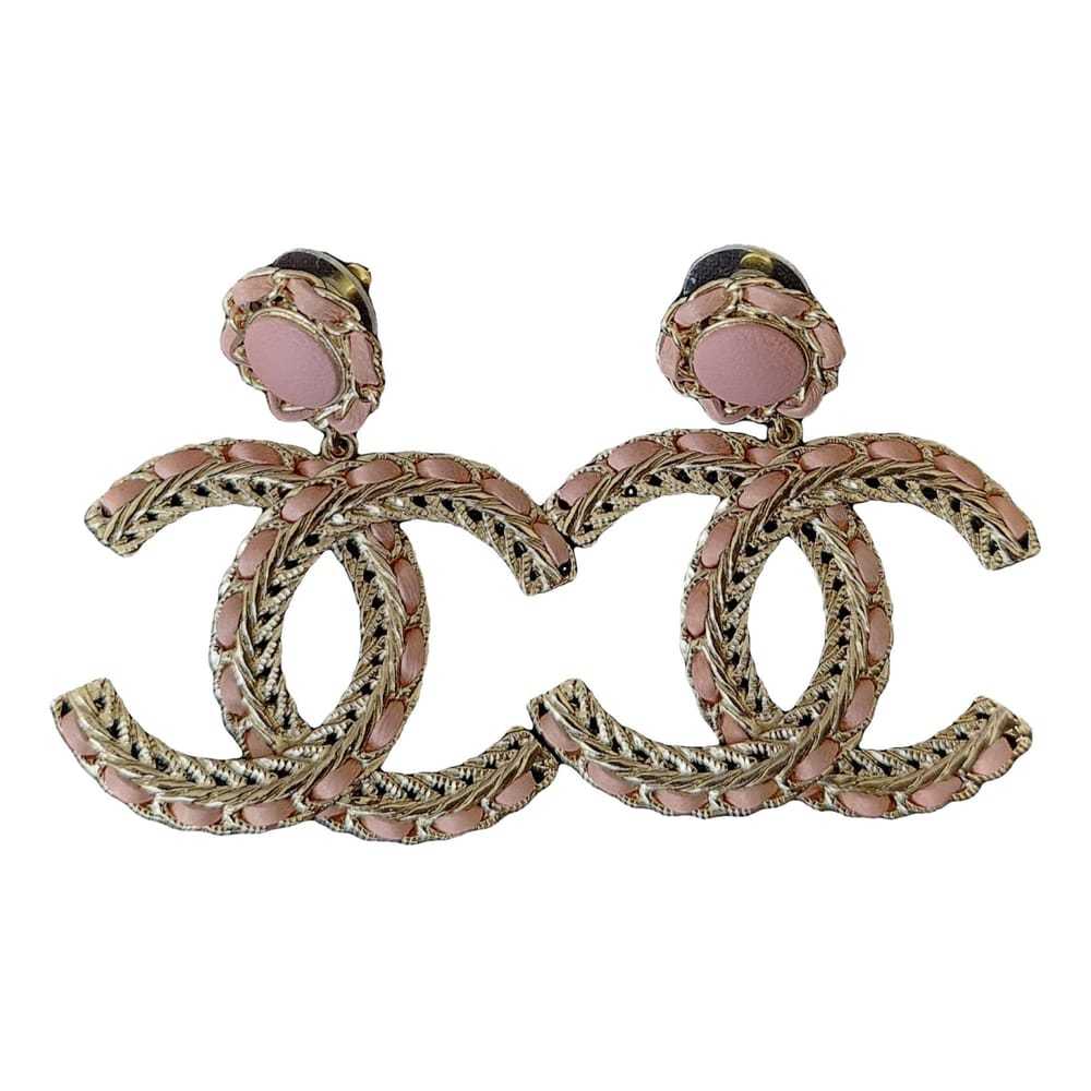 Chanel Leather earrings - image 1