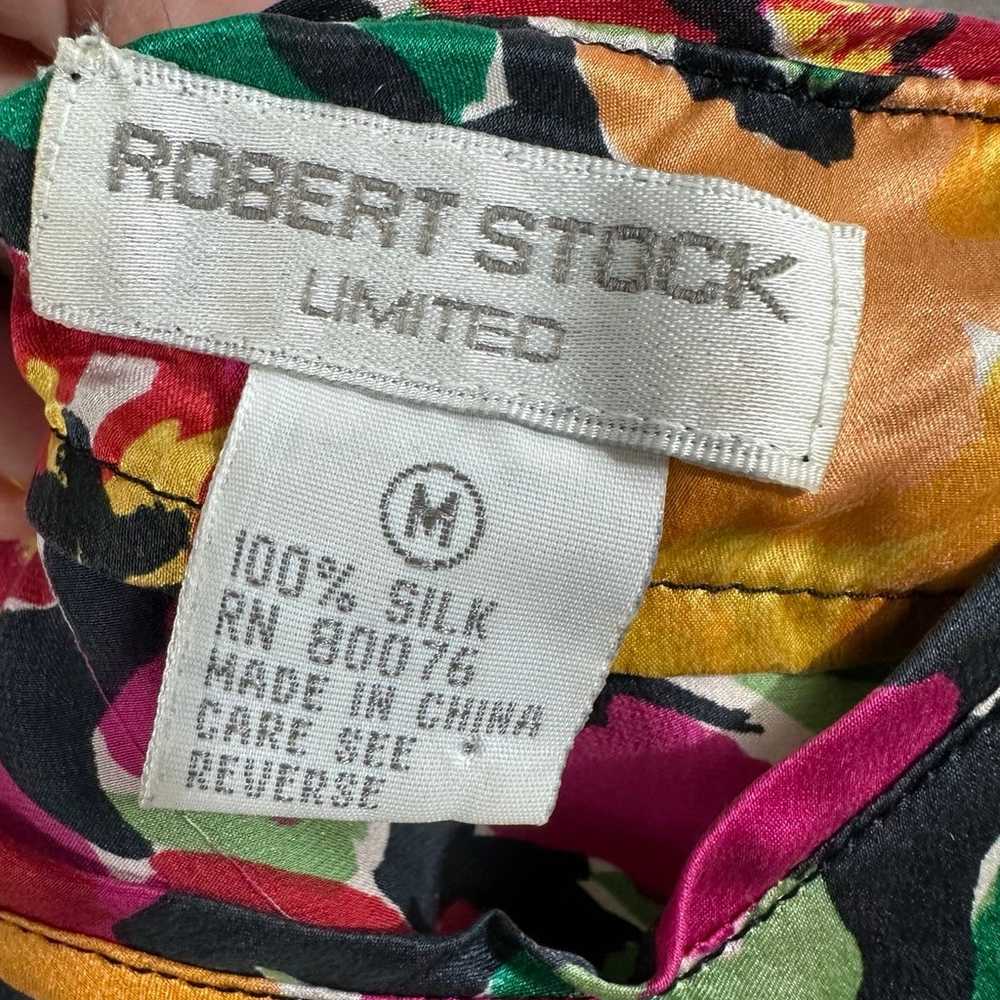 Vintage Robert Stock Floral Silk Slip Dress size … - image 3