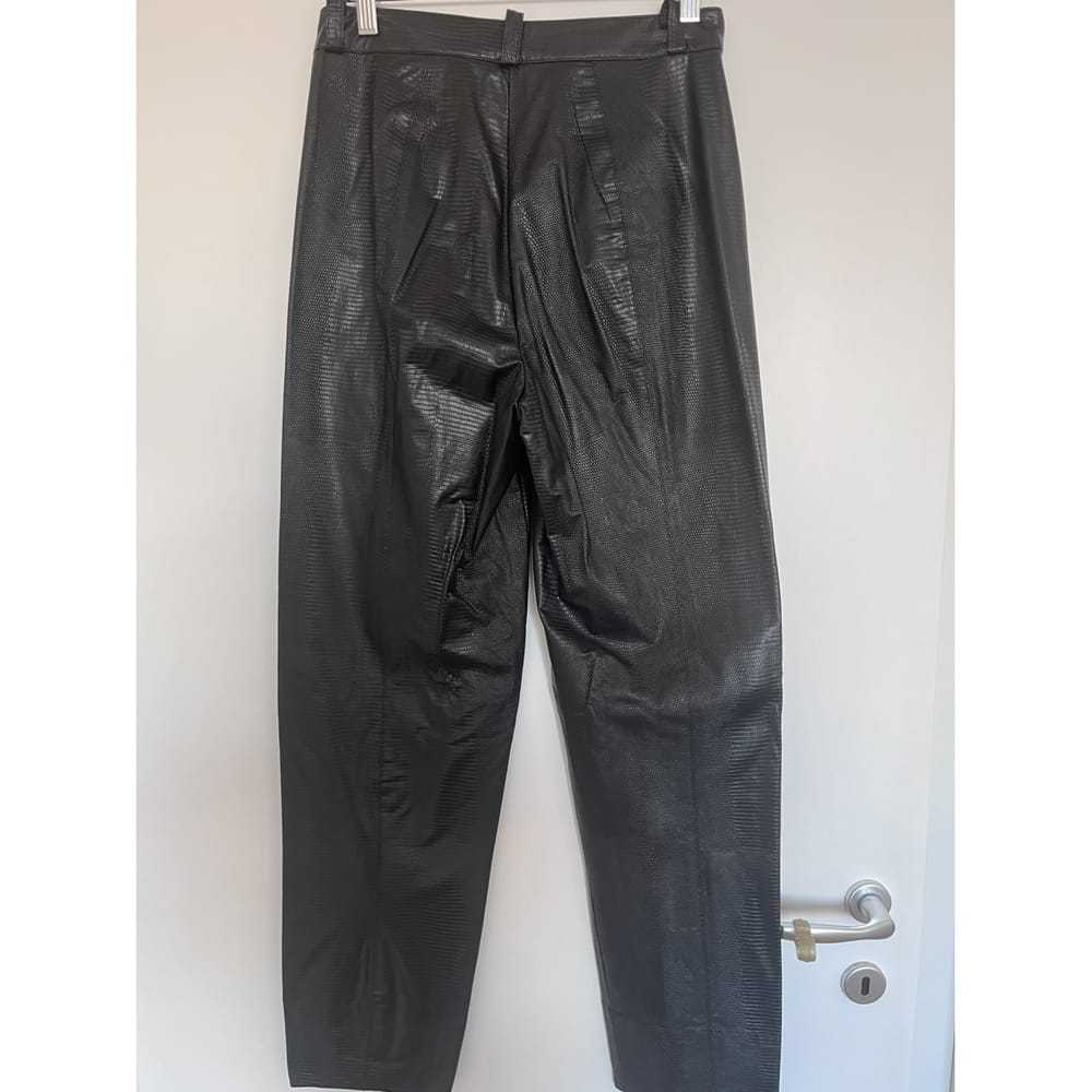 Marella Vegan leather large pants - image 2