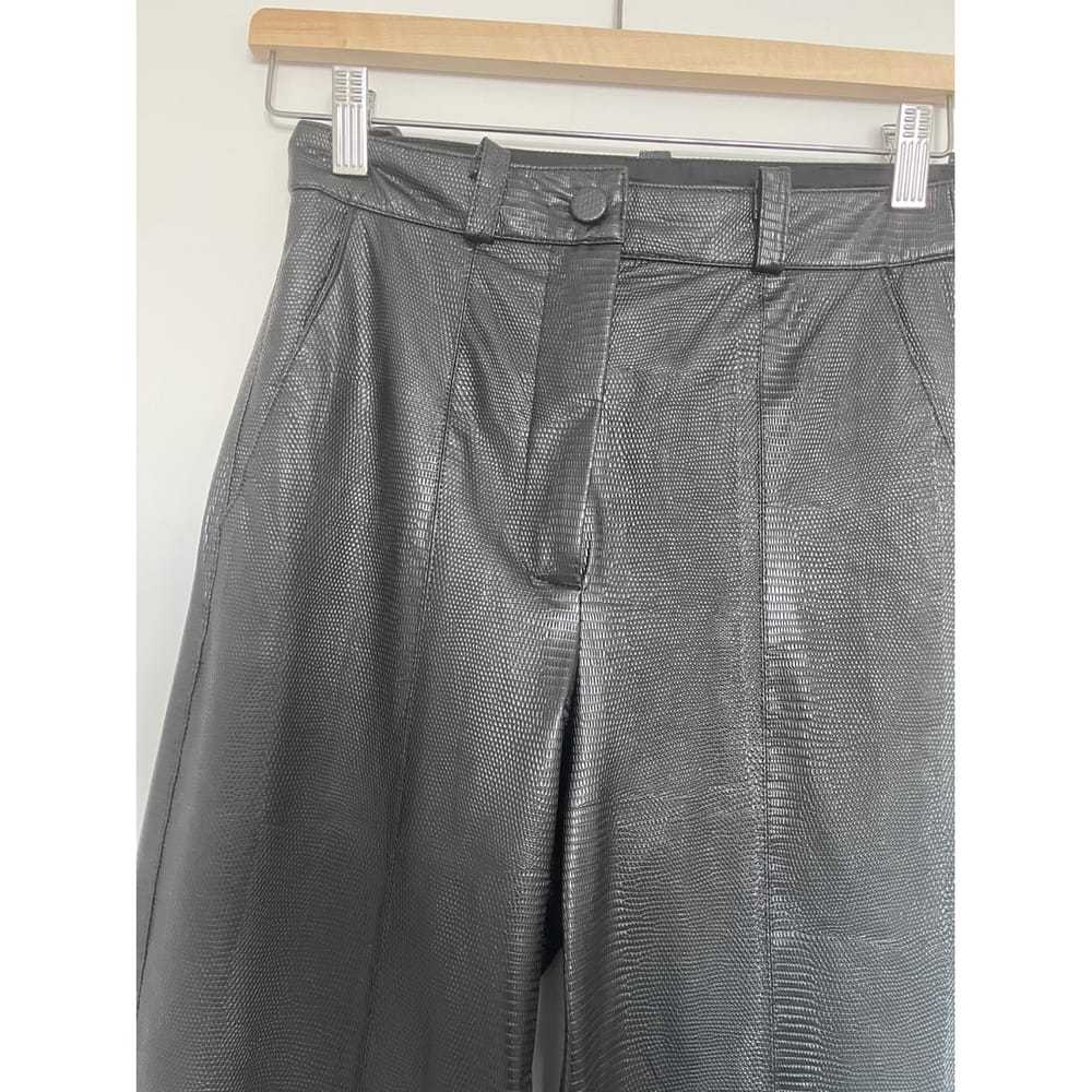 Marella Vegan leather large pants - image 4