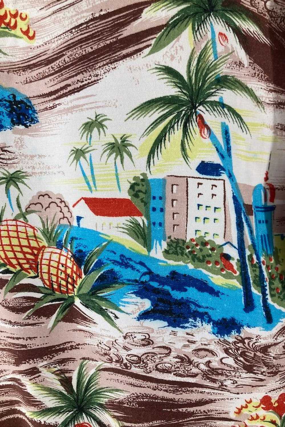 Vintage South Pacific Hawaiian Print Shirt - image 3