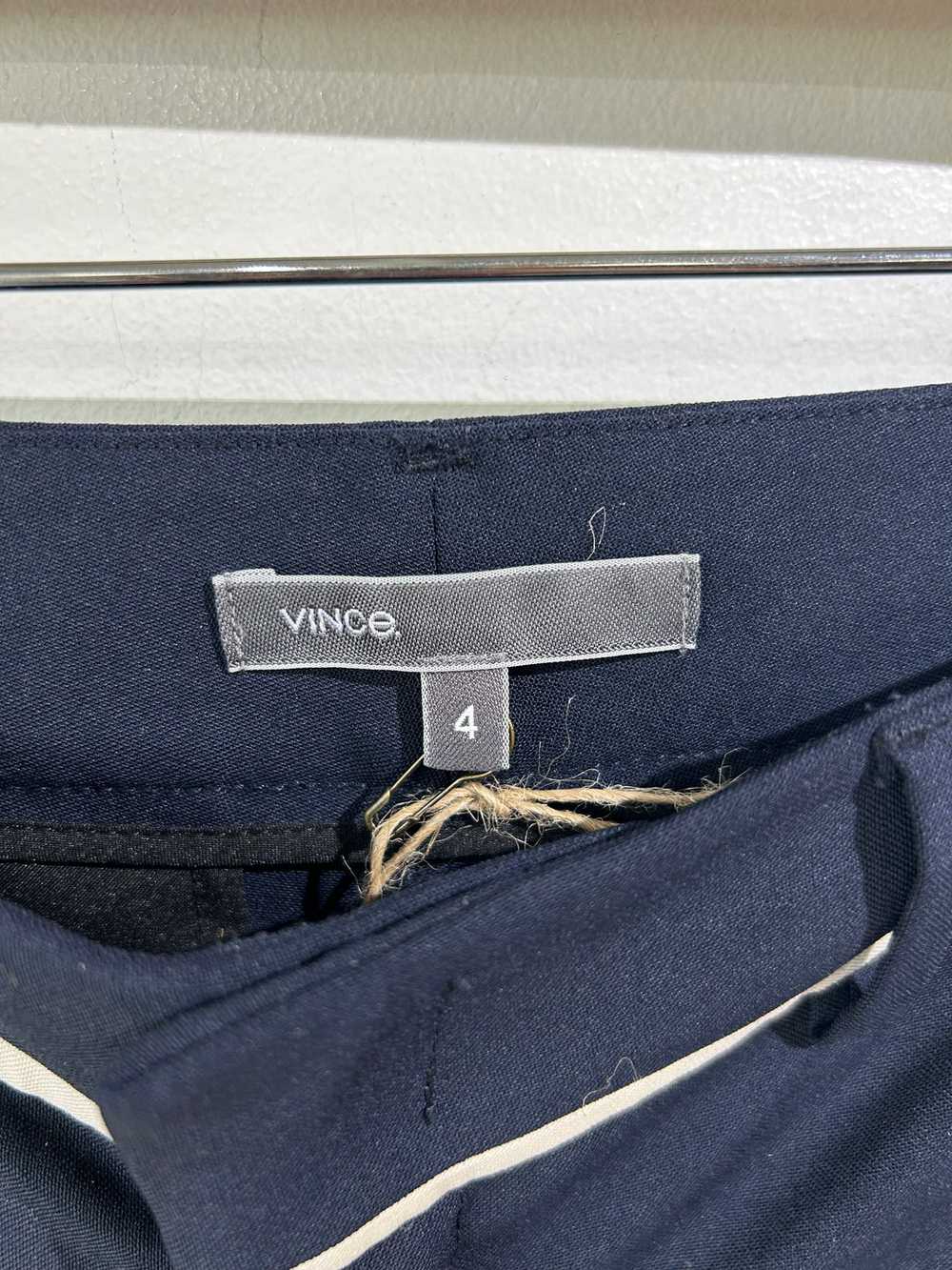 Vince Navy Wool Tuxedo Pants - image 6