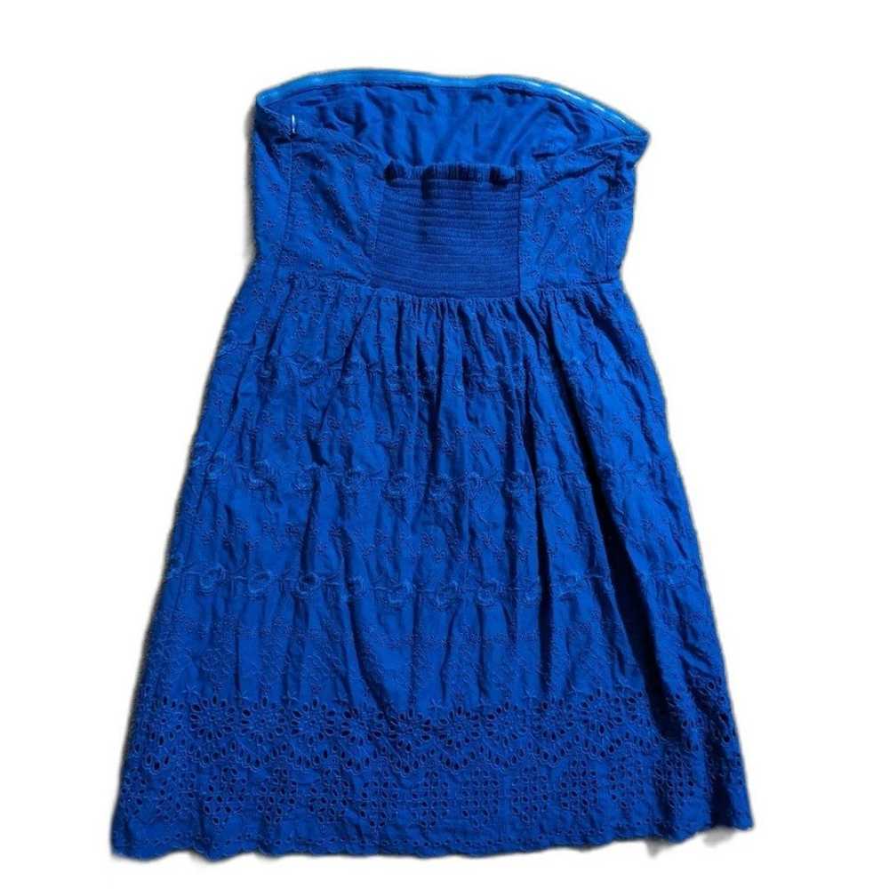 Old Navy Electric blue strapless midi dress size 8 - image 4