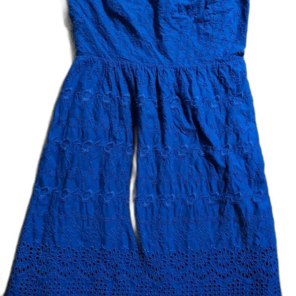 Old Navy Electric blue strapless midi dress size 8 - image 5