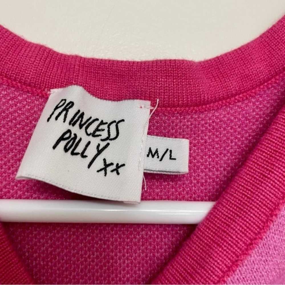Princess Polly Pink Hibiscus Stretch Knit Sleevel… - image 5