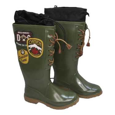 【送料&関税込】Dsquared2 Icon Rubber Boots DSquared² Knee-high boots for Women | Online Sale up to 81