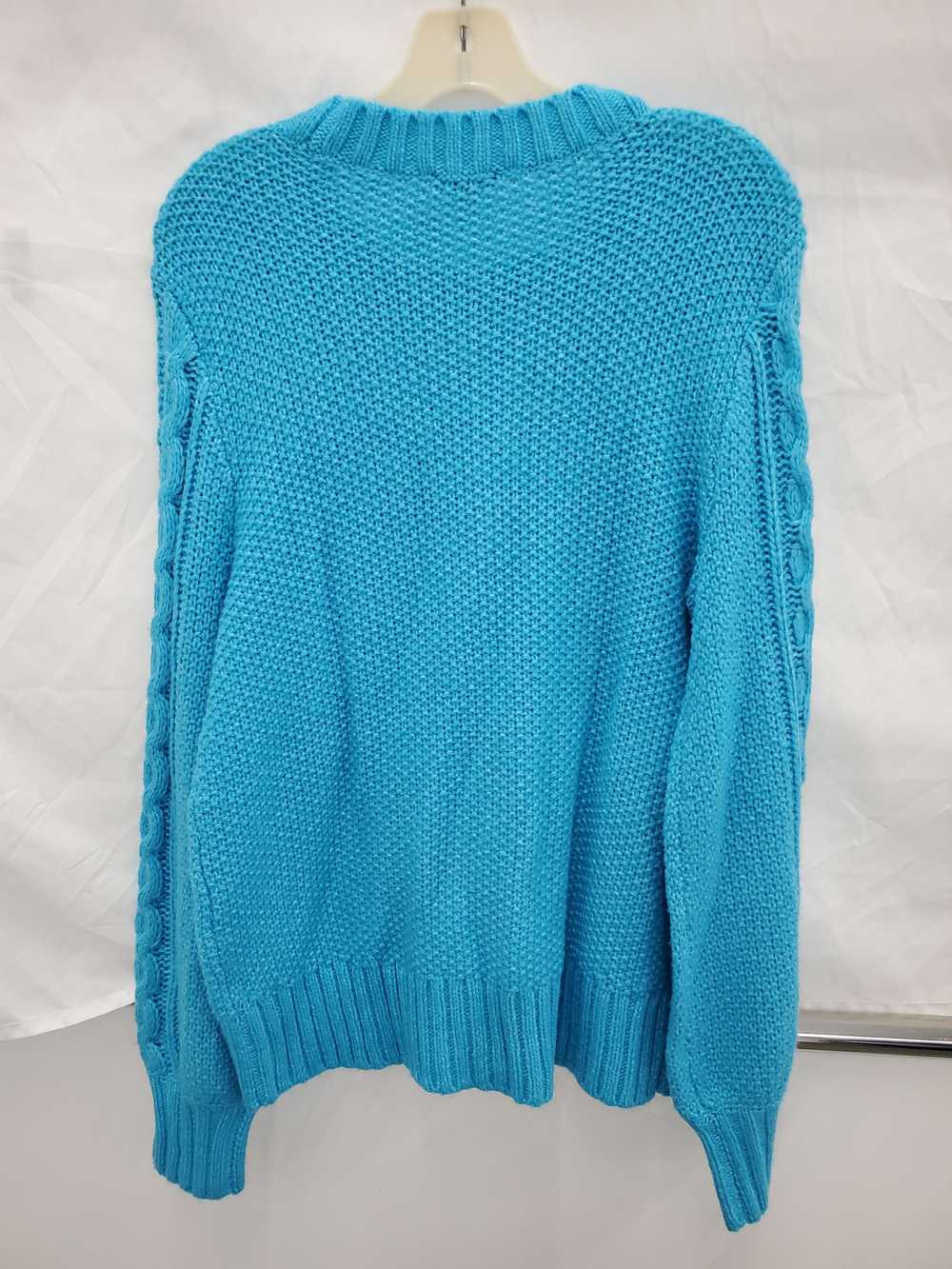 Talbots Women Oversized Cable Crew Sweater Size-L… - image 2