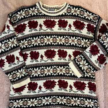 Laura Tyler vintage rose sweater - image 1