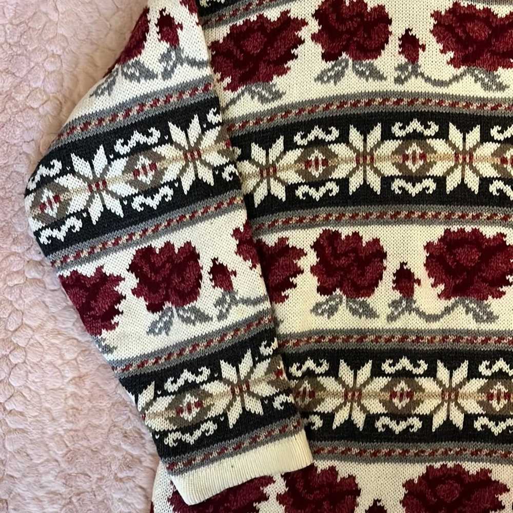 Laura Tyler vintage rose sweater - image 3