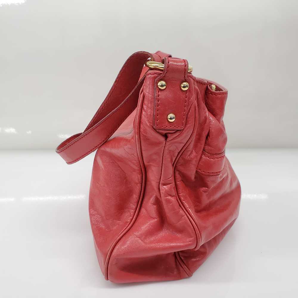 Vintage Marc Jacobs Red Leather Hobo Slouchy Shou… - image 4