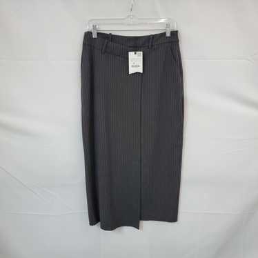 Zara Gray Pin Striped Pencil Skirt WM Size S NWT - image 1