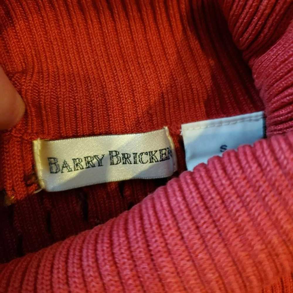 Vintage Barry Bricken Silk Blend Sweater, Red Gre… - image 10