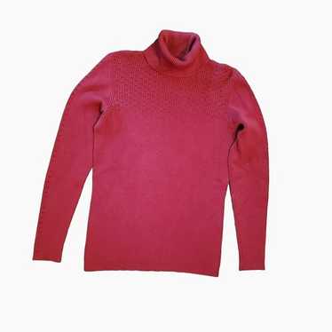 Vintage Barry Bricken Silk Blend Sweater, Red Gre… - image 1