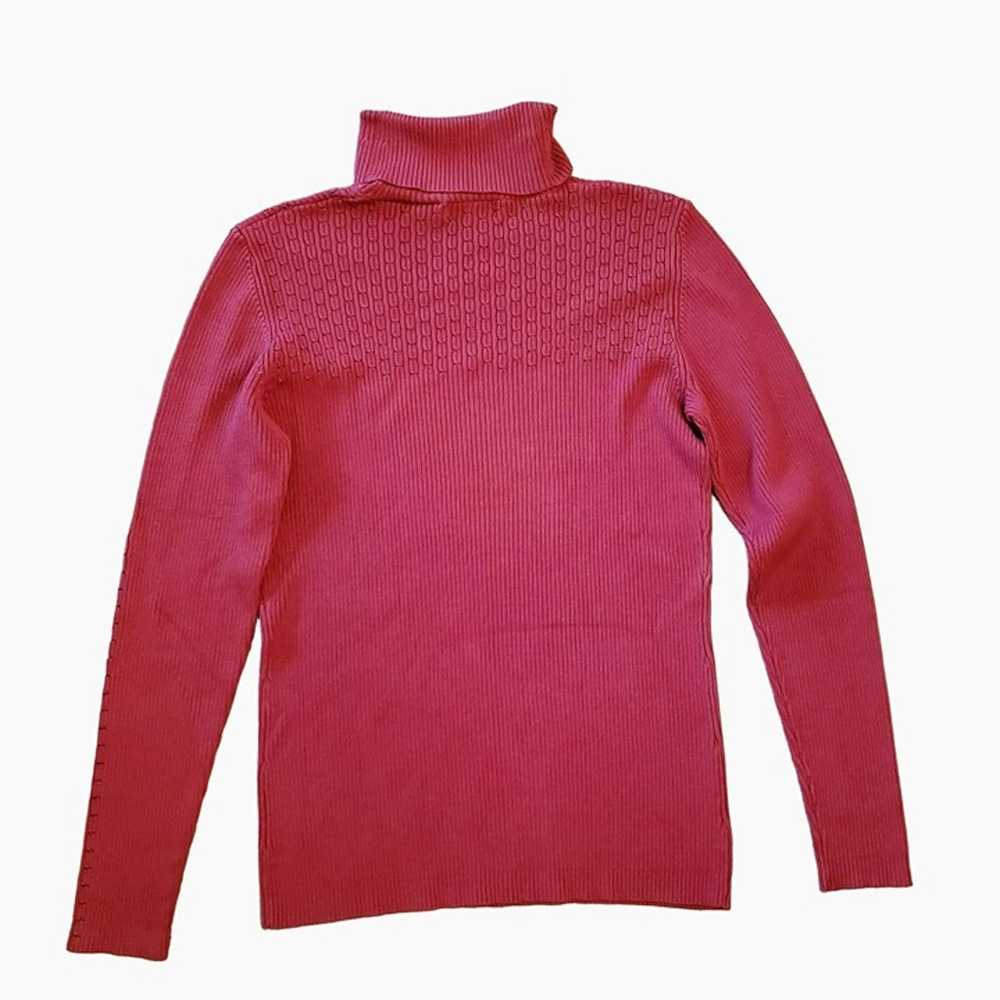 Vintage Barry Bricken Silk Blend Sweater, Red Gre… - image 2
