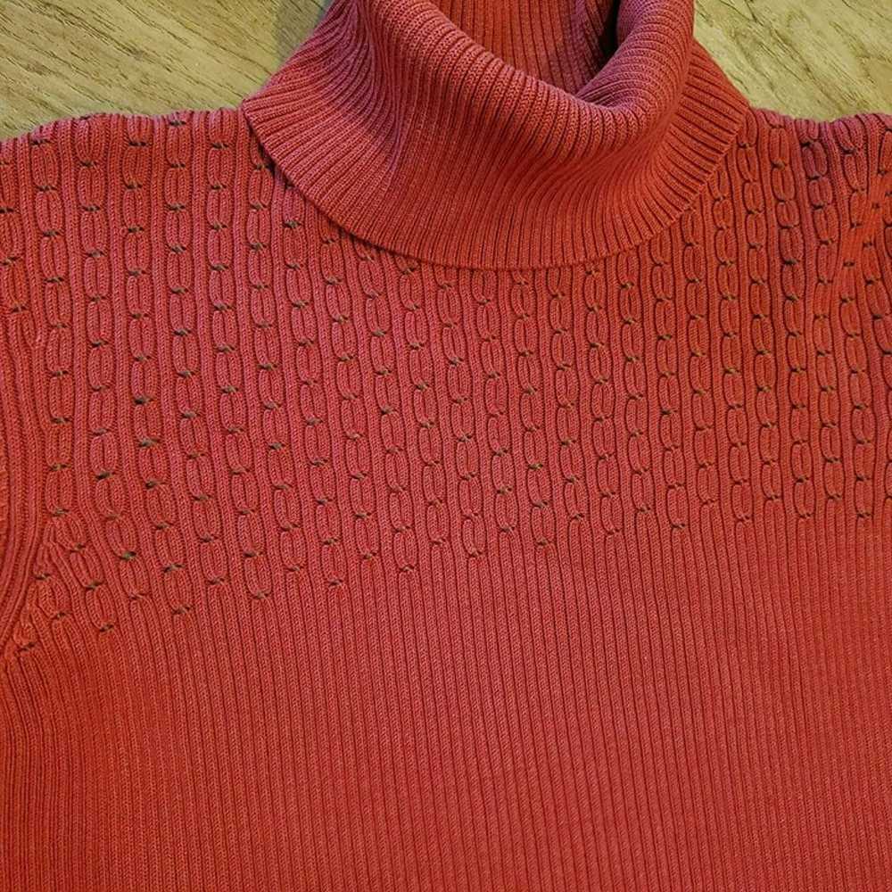 Vintage Barry Bricken Silk Blend Sweater, Red Gre… - image 9