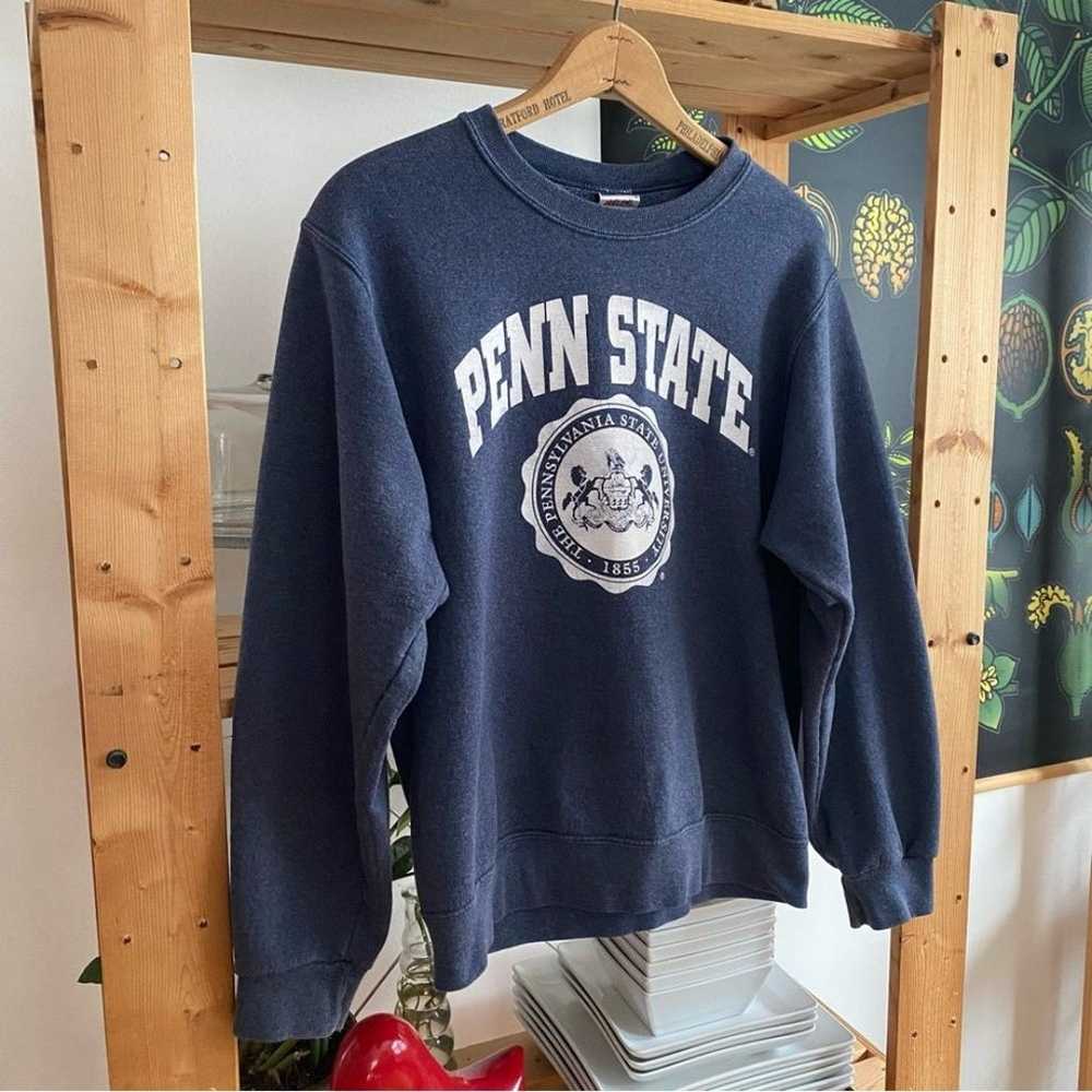 Vintage Penn State University Blue Crewneck Sweat… - image 4