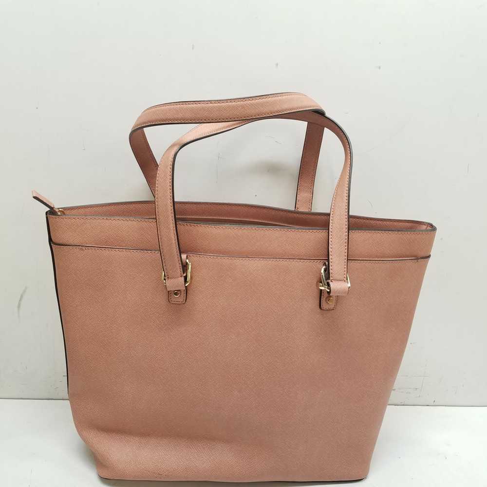 Calvin Klein Josie Saffiano Leather Tote Dusty Pi… - image 2