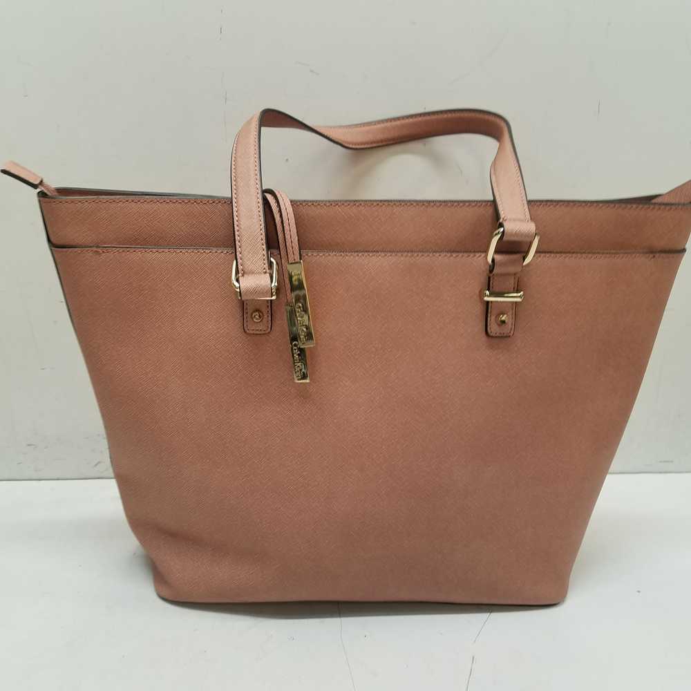 Calvin Klein Josie Saffiano Leather Tote Dusty Pi… - image 7