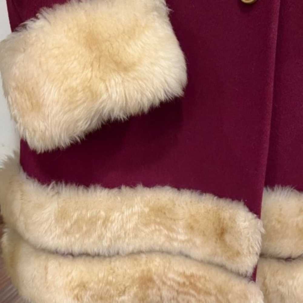Vintage Winkelmans Ladies Wool Coat with Fur Trim… - image 4