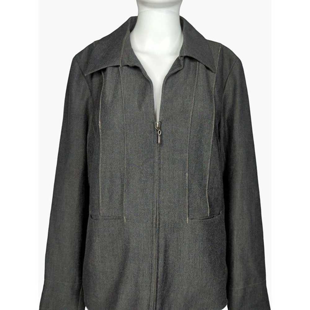 Vintage Dialogue Womens Zip Front Jacket Fully Li… - image 2