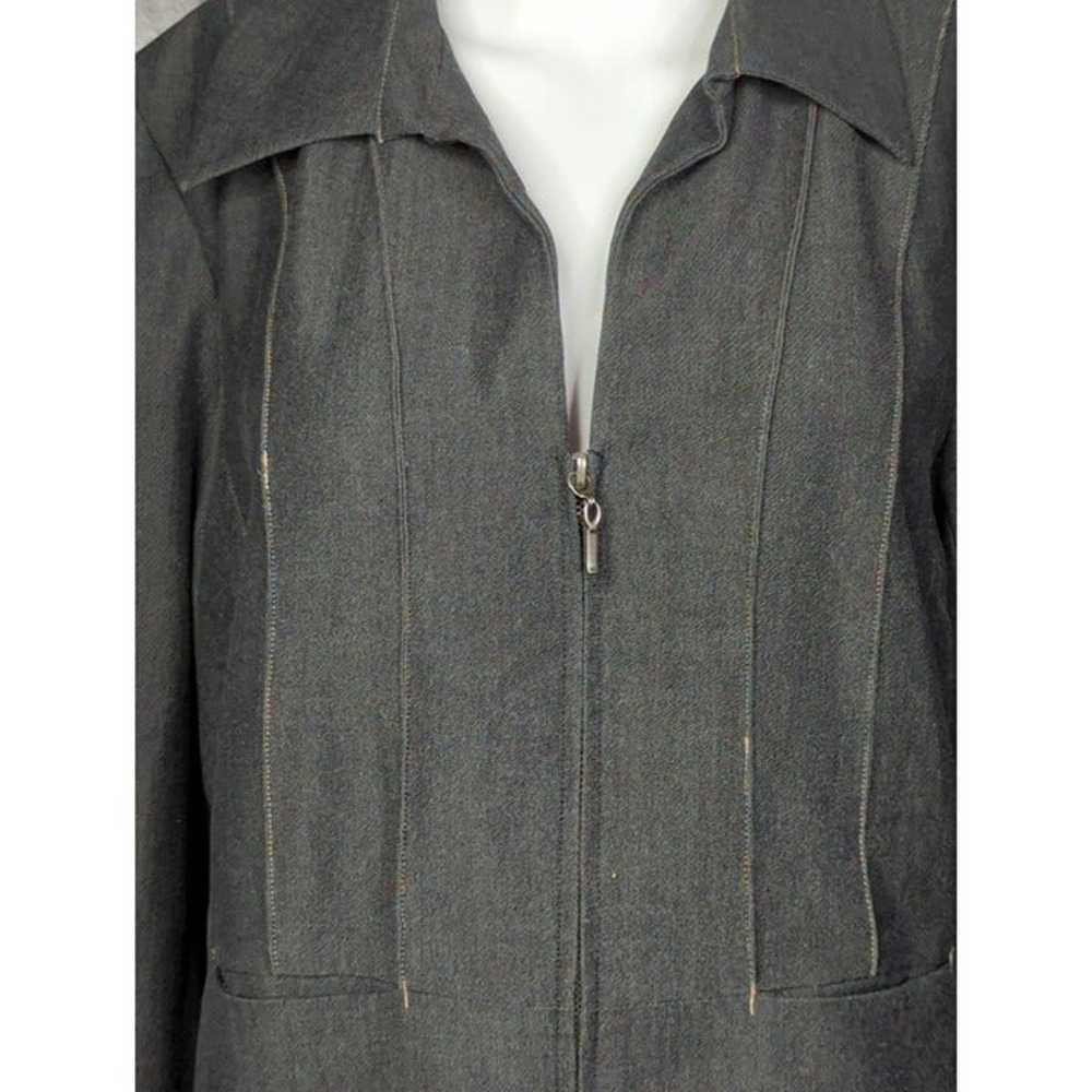 Vintage Dialogue Womens Zip Front Jacket Fully Li… - image 5