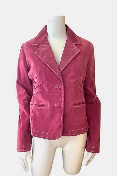 Y2K Pink Suede Wilsons Shrunken Fit Jacket Selecte