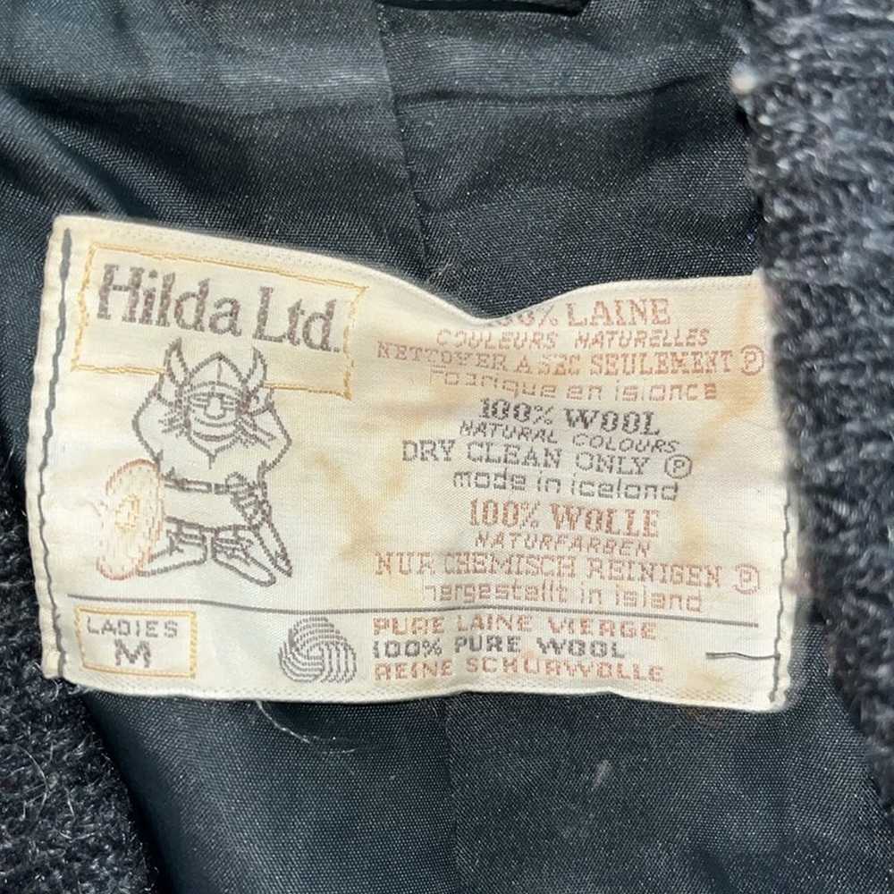 Vintage Hilda Ltd 100% Icelandic Long Wool Oversi… - image 4