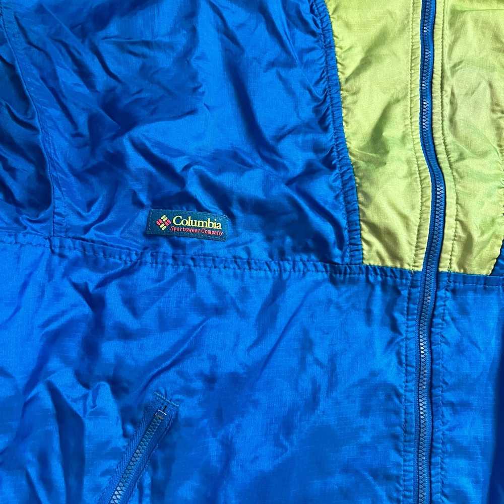 Columbia Jacket Womens Large Vintage Neon 90s Win… - image 2