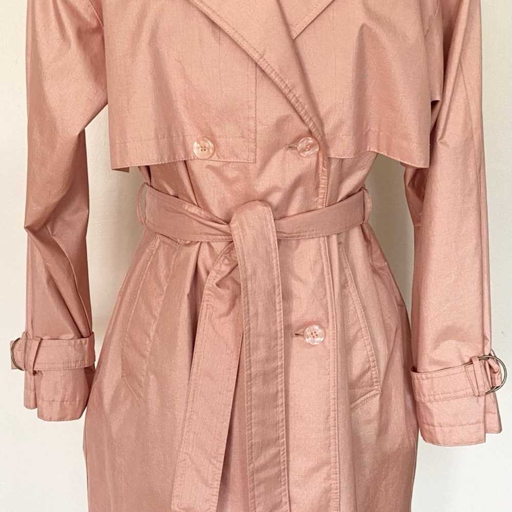 Vintage Pink Trench Coat *Size 14* WORTHINGTON Be… - image 2