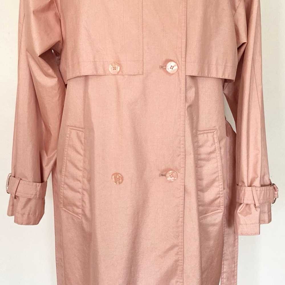 Vintage Pink Trench Coat *Size 14* WORTHINGTON Be… - image 4