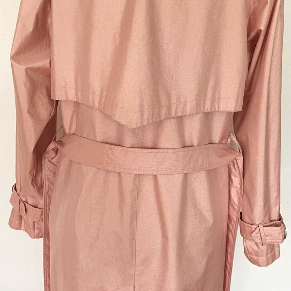 Vintage Pink Trench Coat *Size 14* WORTHINGTON Be… - image 7