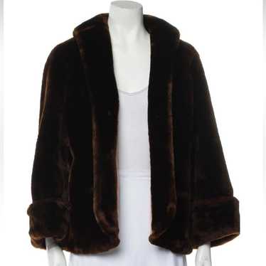 Vintage faux fur jacket size xl - image 1