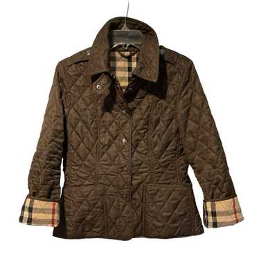 Burberry Brit Nova Check Brown Quilted Barn Jacket