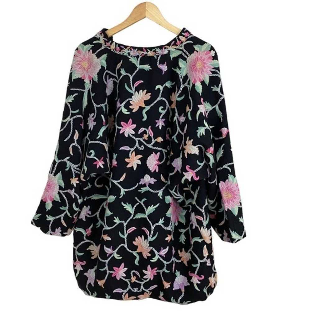 Vintage Plus Size Embroidered Jacket Floral Overs… - image 6