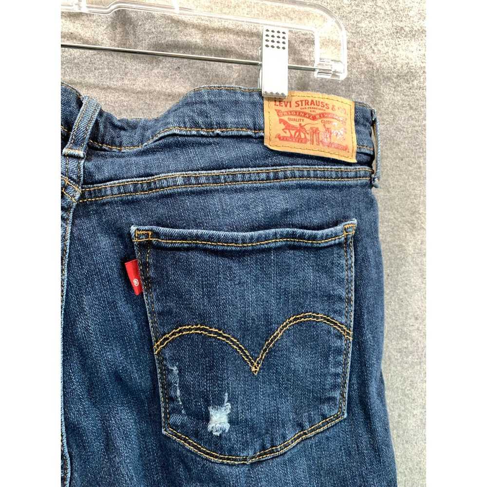 Levi's 711 Skinny Jeans Women Size 32 Blue Denim … - image 4