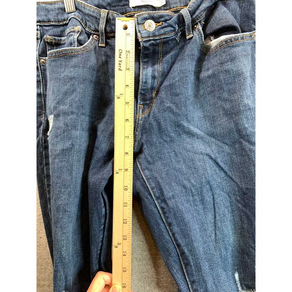 Levi's 711 Skinny Jeans Women Size 32 Blue Denim … - image 6