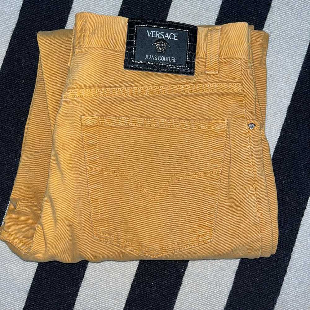 Vintage Versace Mustard Yellow Jeans - image 1