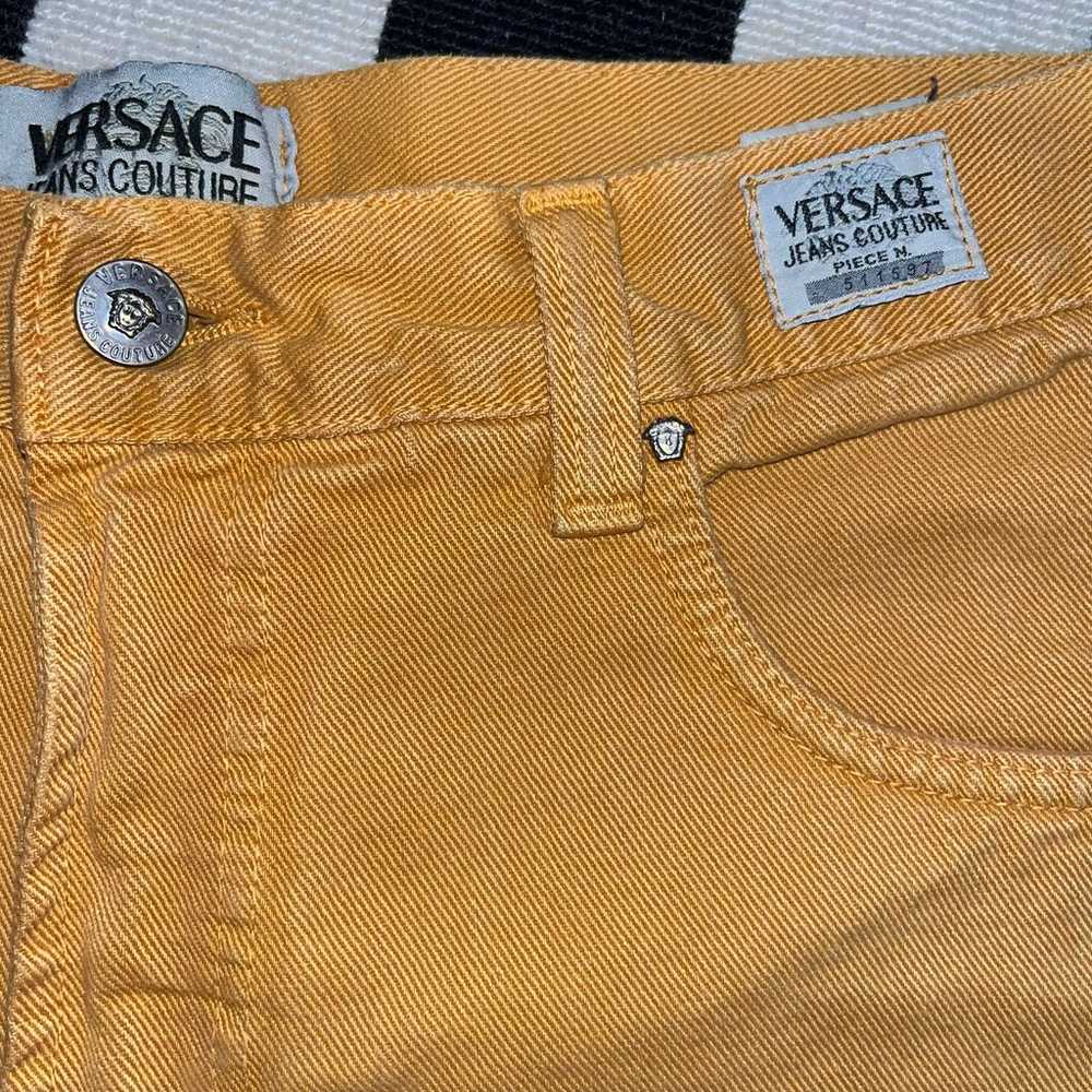 Vintage Versace Mustard Yellow Jeans - image 6