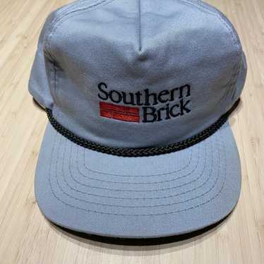 Vintage southern brick grey corded snap back hat … - image 1